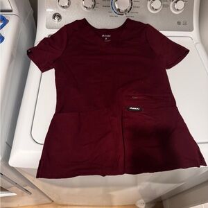 Jaanuu ultrasoft maroon scrub set